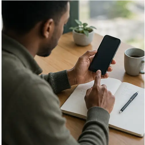 Secure account recovery on a mobile device