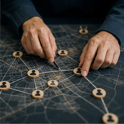 Investigation into connected online crime networks